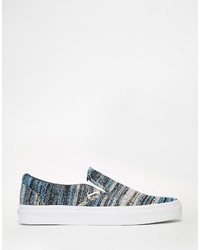 dunkelblaue Slip-On Sneakers von Vans