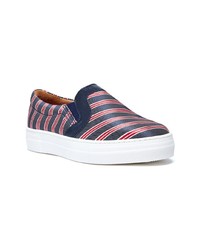 dunkelblaue Slip-On Sneakers von Swear