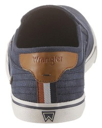 dunkelblaue Slip-On Sneakers von Wrangler