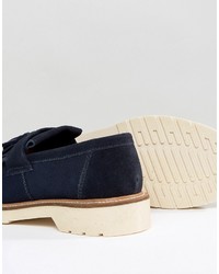 dunkelblaue Slipper mit Quasten von Dr. Martens