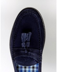 dunkelblaue Slipper mit Quasten von Ben Sherman