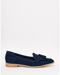 dunkelblaue Slipper von Asos