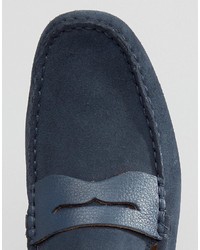 dunkelblaue Slipper von Lacoste