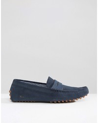 dunkelblaue Slipper von Lacoste