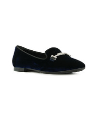 dunkelblaue Slipper von Tod's