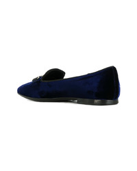 dunkelblaue Slipper von Tod's