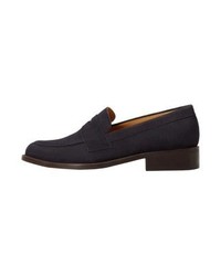 dunkelblaue Slipper von Mango