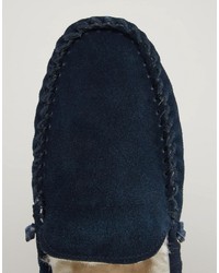 dunkelblaue Slipper von Lambretta