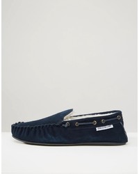 dunkelblaue Slipper von Lambretta