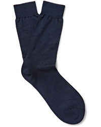 dunkelblaue Socken von Alexander McQueen