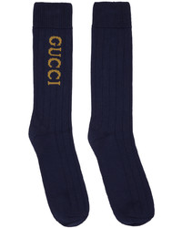 dunkelblaue Socken von Gucci