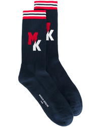 dunkelblaue Socken von MAISON KITSUNÉ