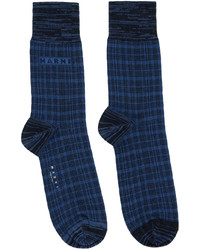 dunkelblaue Socken von Marni