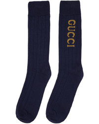 dunkelblaue Socken von Gucci
