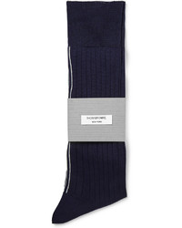 dunkelblaue Socken von Thom Browne