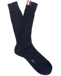 dunkelblaue Socken von Thom Browne
