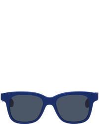 dunkelblaue Sonnenbrille von Alexander McQueen