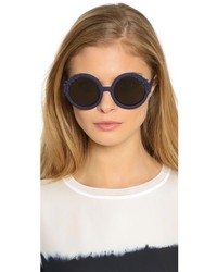 dunkelblaue Sonnenbrille von Preen by Thornton Bregazzi