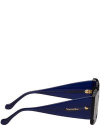 dunkelblaue Sonnenbrille von Nanushka