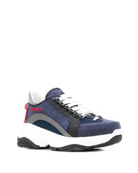 dunkelblaue Sportschuhe von DSQUARED2