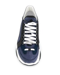 dunkelblaue Sportschuhe von DSQUARED2