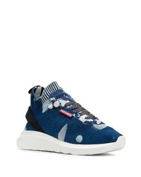 dunkelblaue Sportschuhe von DSQUARED2