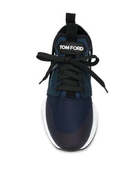 dunkelblaue Sportschuhe von Tom Ford