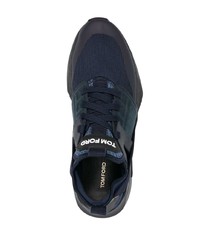 dunkelblaue Sportschuhe von Tom Ford