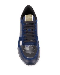 dunkelblaue Sportschuhe von Valentino Garavani