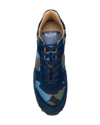 dunkelblaue Sportschuhe von Valentino Garavani