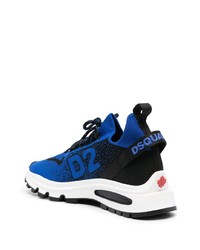 dunkelblaue Sportschuhe von DSQUARED2