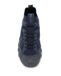 dunkelblaue Sportschuhe von Z Zegna