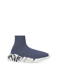 dunkelblaue Sportschuhe von Balenciaga