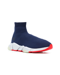 dunkelblaue Sportschuhe von Balenciaga