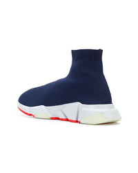 dunkelblaue Sportschuhe von Balenciaga