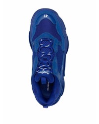 dunkelblaue Sportschuhe von Balenciaga