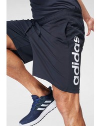 dunkelblaue Sportshorts von adidas