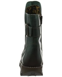 dunkelblaue Stiefel von Fly London