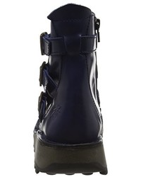 dunkelblaue Stiefel von Fly London