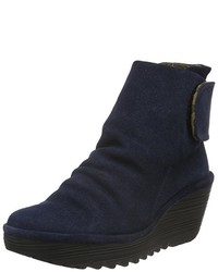 dunkelblaue Stiefel von Fly London