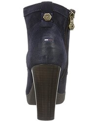 dunkelblaue Stiefel von Hilfiger Denim