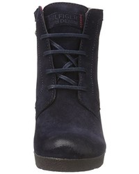 dunkelblaue Stiefel von Hilfiger Denim