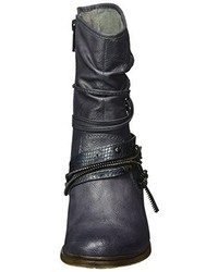 dunkelblaue Stiefel von Mustang