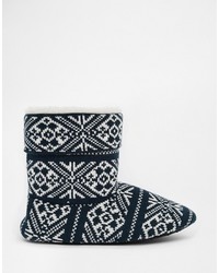 dunkelblaue Stiefel von Asos