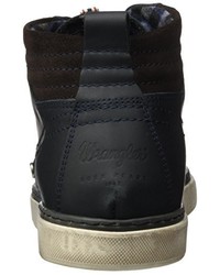 dunkelblaue Stiefel von Wrangler