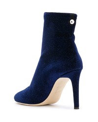 dunkelblaue Stiefeletten von Giuseppe Zanotti Design