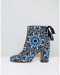 dunkelblaue Stiefeletten von Asos