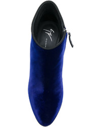 dunkelblaue Stiefeletten von Giuseppe Zanotti Design