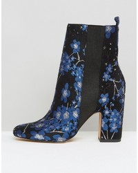 dunkelblaue Stiefeletten von Asos