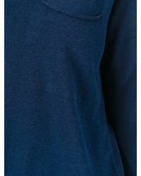 dunkelblaue Strick Bluse von P.A.R.O.S.H.
